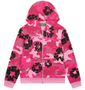 Denim Tears Hot Pink Camo Black Floral All Over Print Zip Up Hoodie