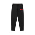 Trapstar Style Autumn/Winter Hip-Print Sweatpants - Black/Red
